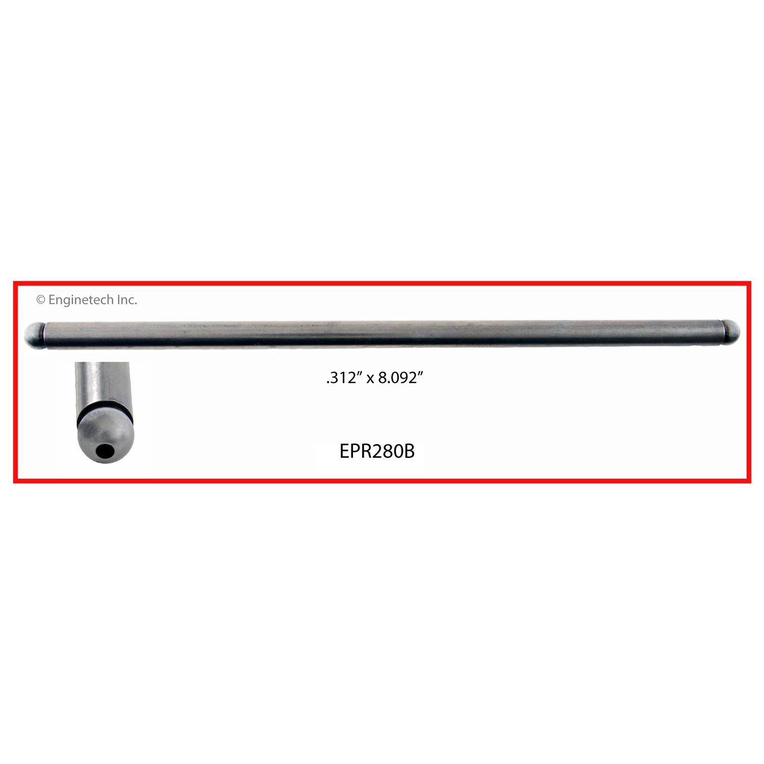 Enginetech EPR280B Push Rod - Set of 4