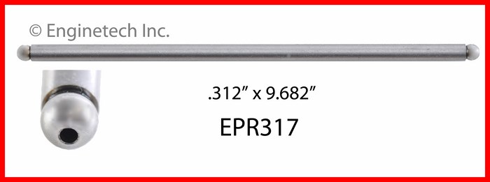 Enginetech EPR317 Push Rod - Set of 4