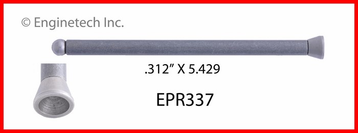 Enginetech EPR337 Push Rod - Set of 4