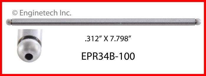 Enginetech EPR34B-100 Push Rod