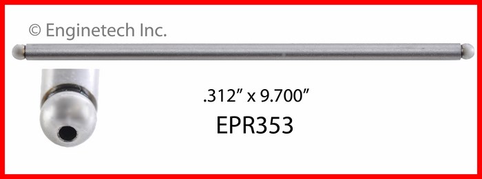 Enginetech EPR353 Push Rod - Set of 4