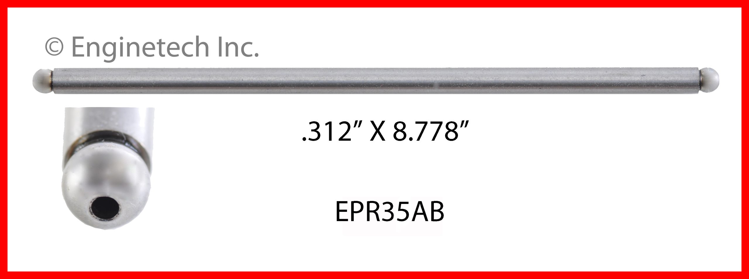 Enginetech EPR35AB Push Rod - Set of 4