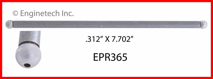 Enginetech EPR365 Push Rod - Set of 4