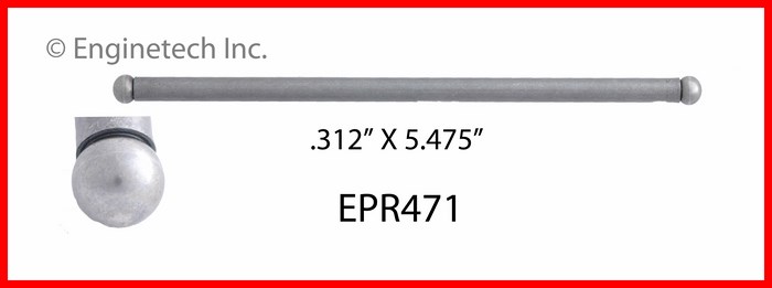Enginetech EPR471 Push Rod