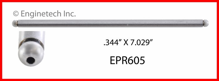 Enginetech EPR605 Push Rod - Set of 4