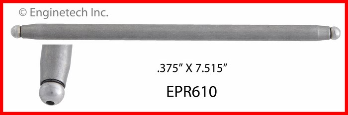 Enginetech EPR610 Push Rod - Set of 4