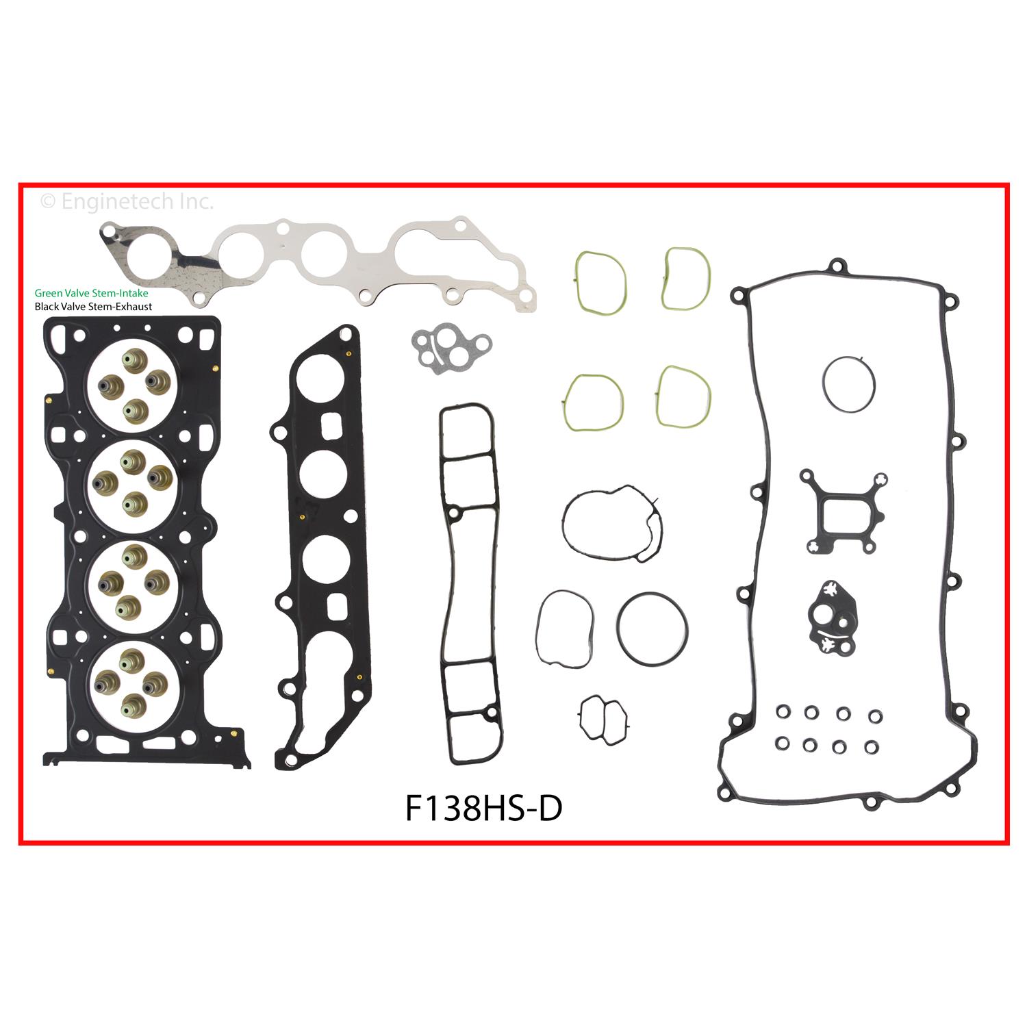 Enginetech F138HS-D Gasket Set - Head
