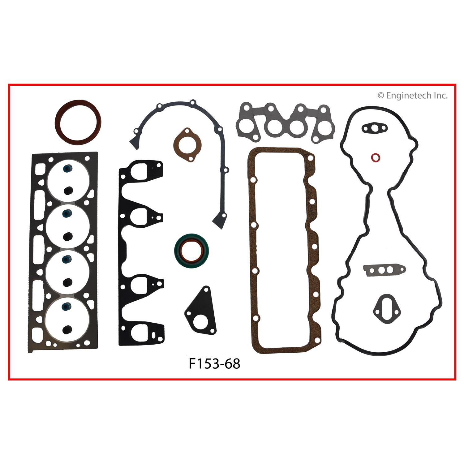 Enginetech F153-68 Gasket Set - Full