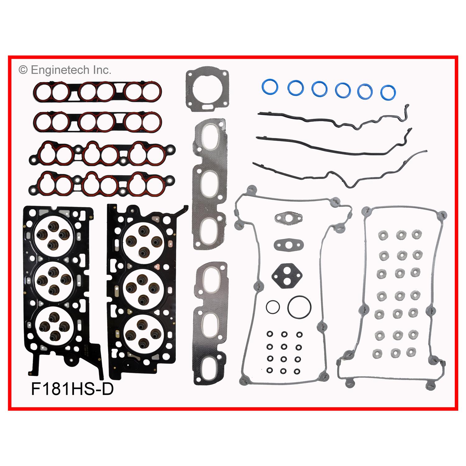 Enginetech F181HS-D Gasket Set - Head