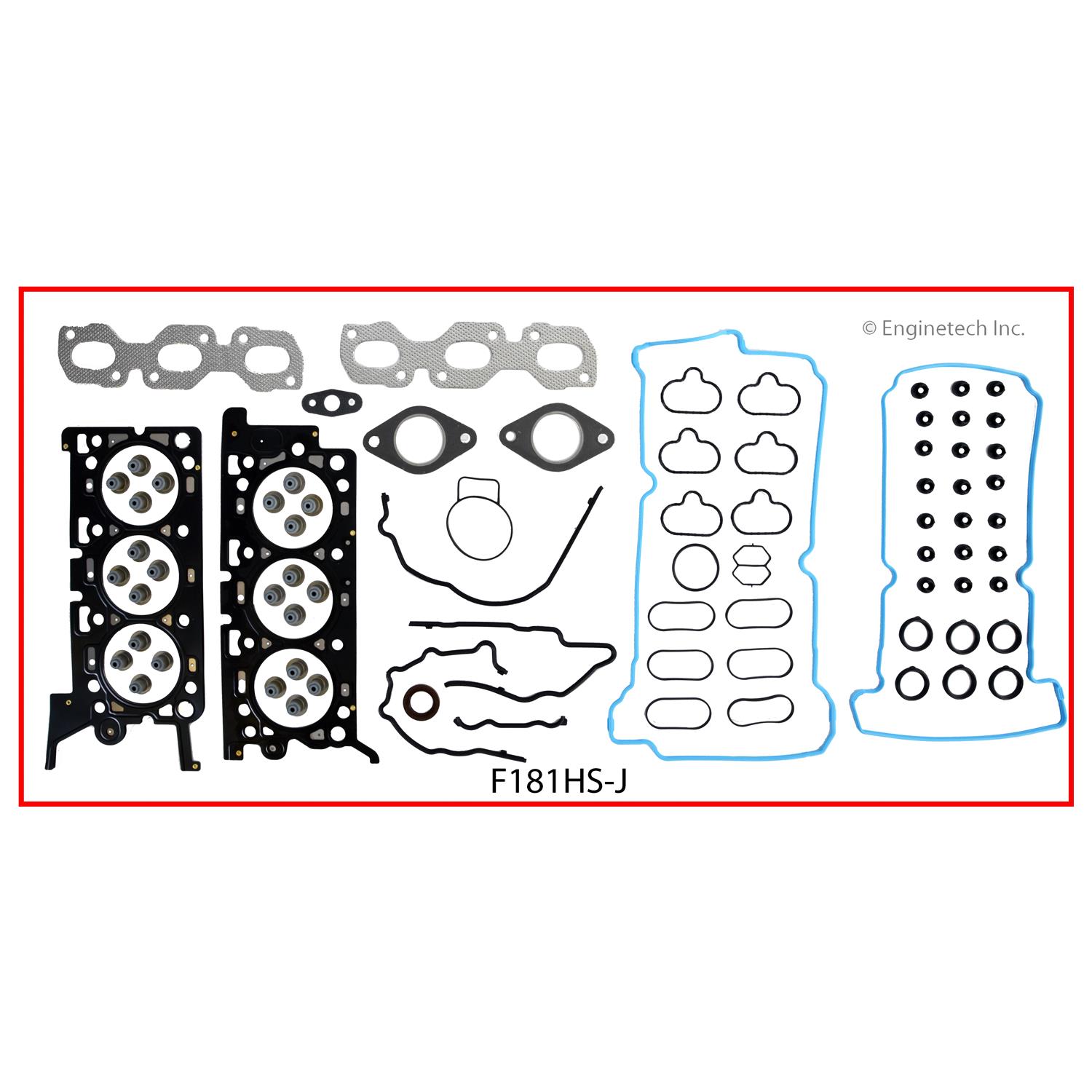 Enginetech F181HS-JWB Gasket Set - Head