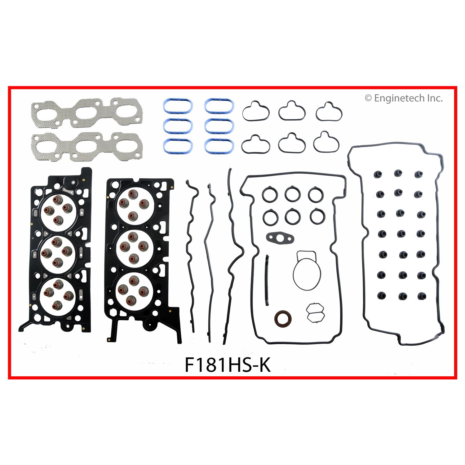 Enginetech F181HS-KWB Gasket Set - Head