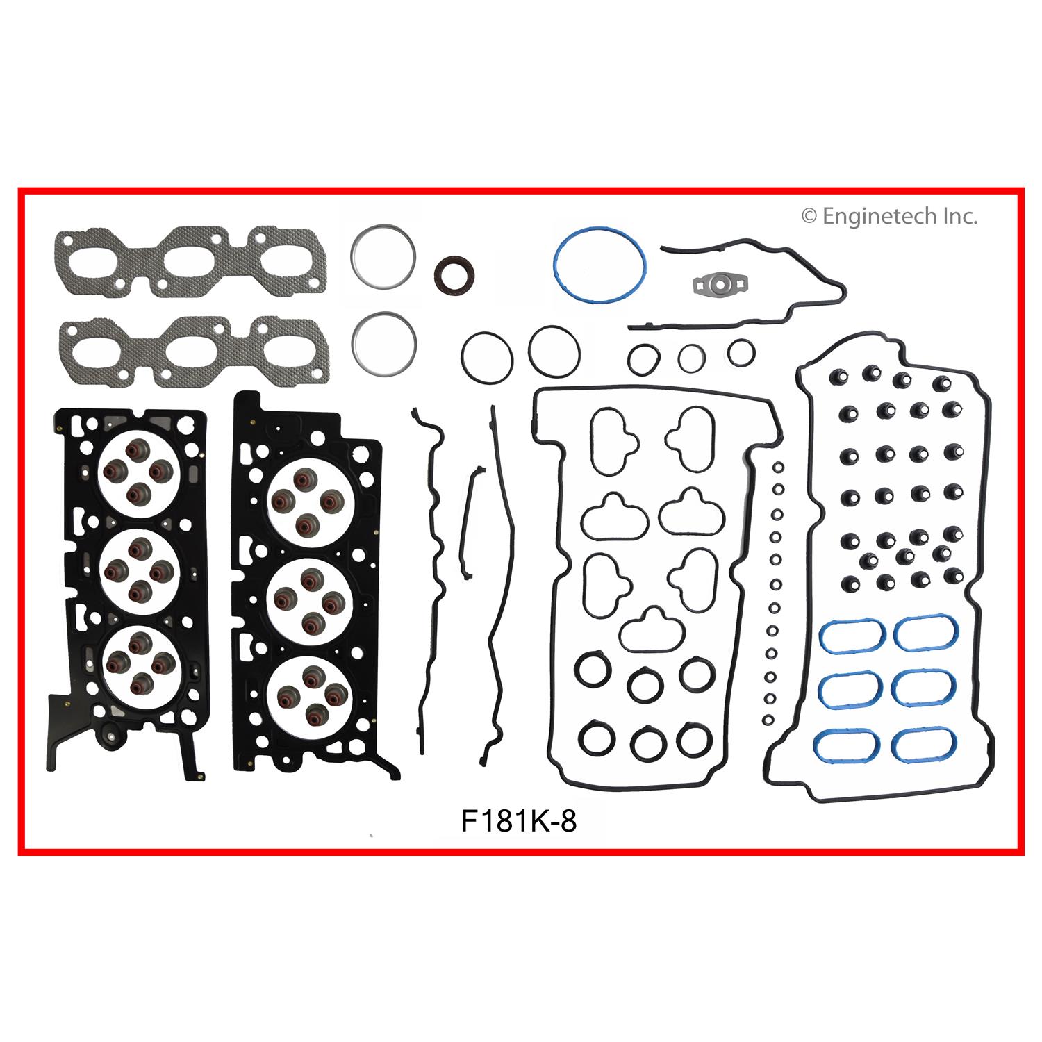 Enginetech F181K-8 Gasket Set - Full