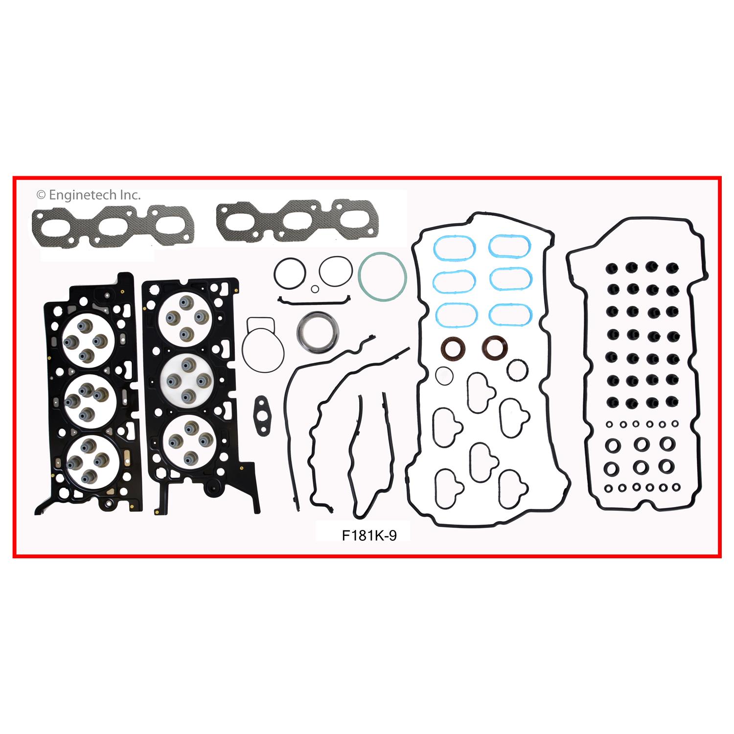 Enginetech F181K-9 Gasket Set - Full