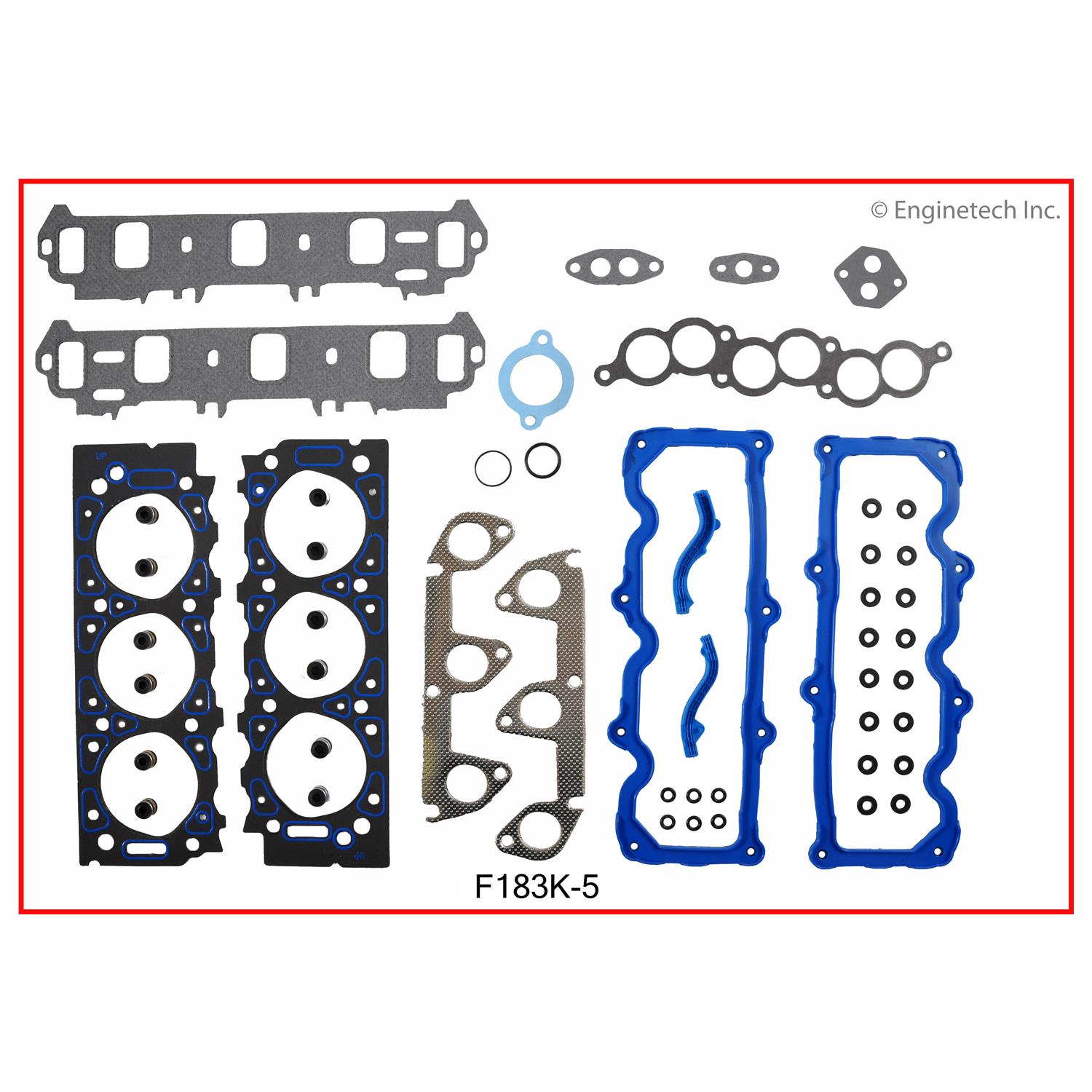 Enginetech F183K-5 Gasket Set - Full