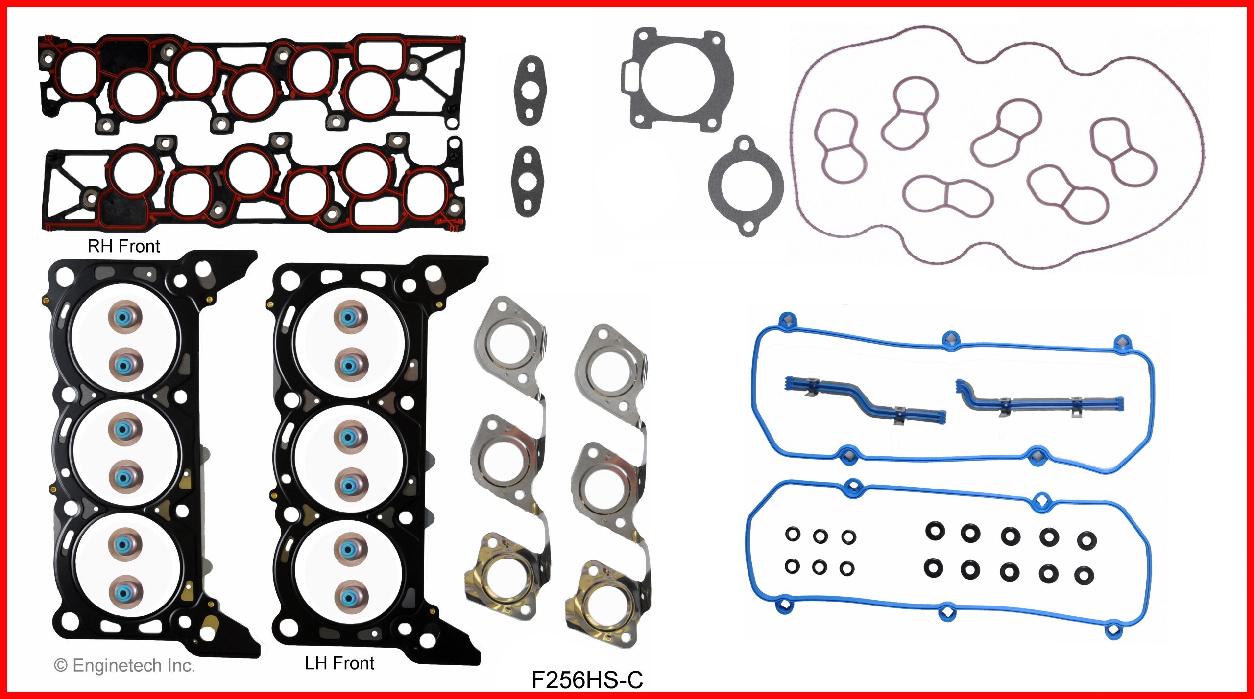 Enginetech F256HS-C Gasket Set - Head