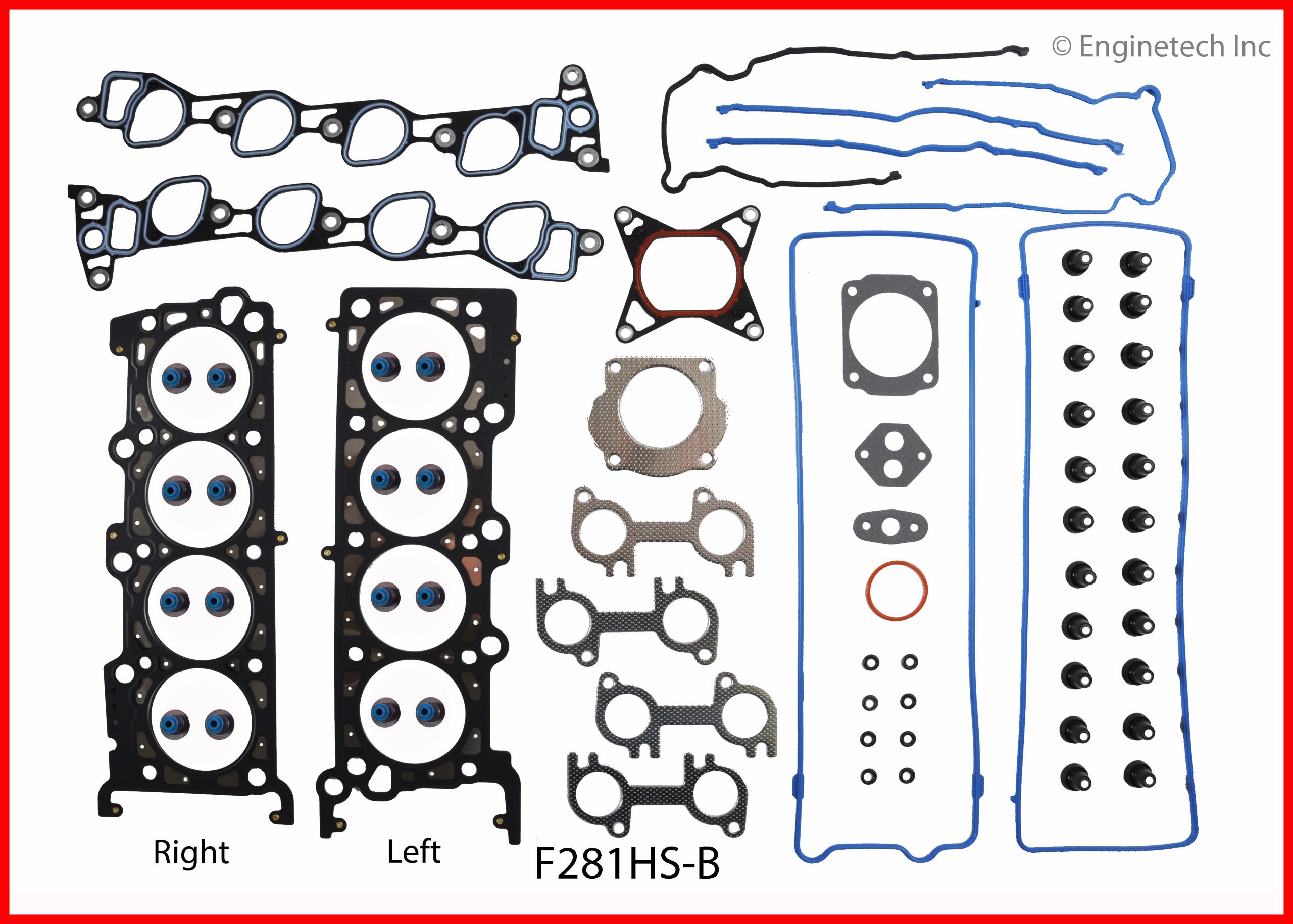 Enginetech F281HS-B Gasket Set - Head