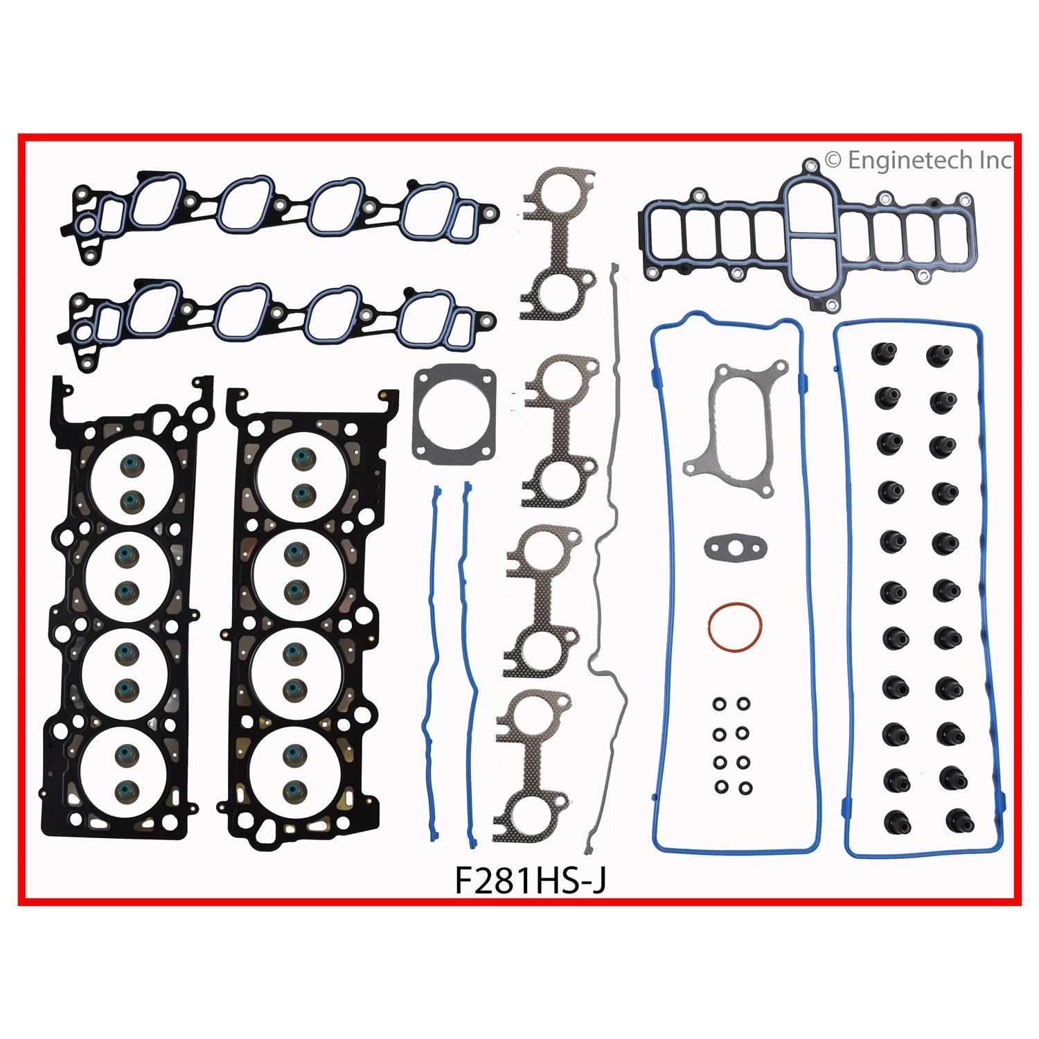 Enginetech F281HS-JWB Gasket Set - Head