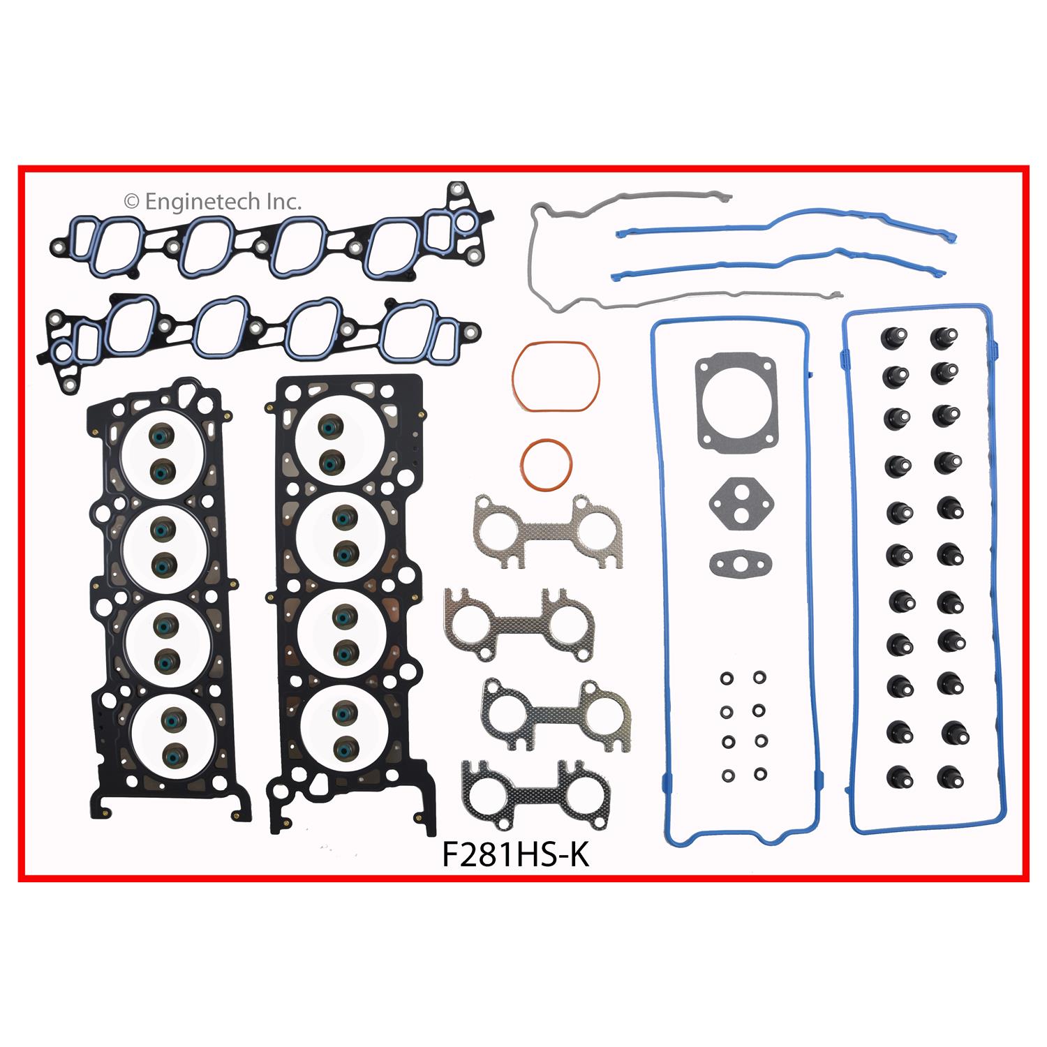 Enginetech F281HS-KWB Gasket Set - Head