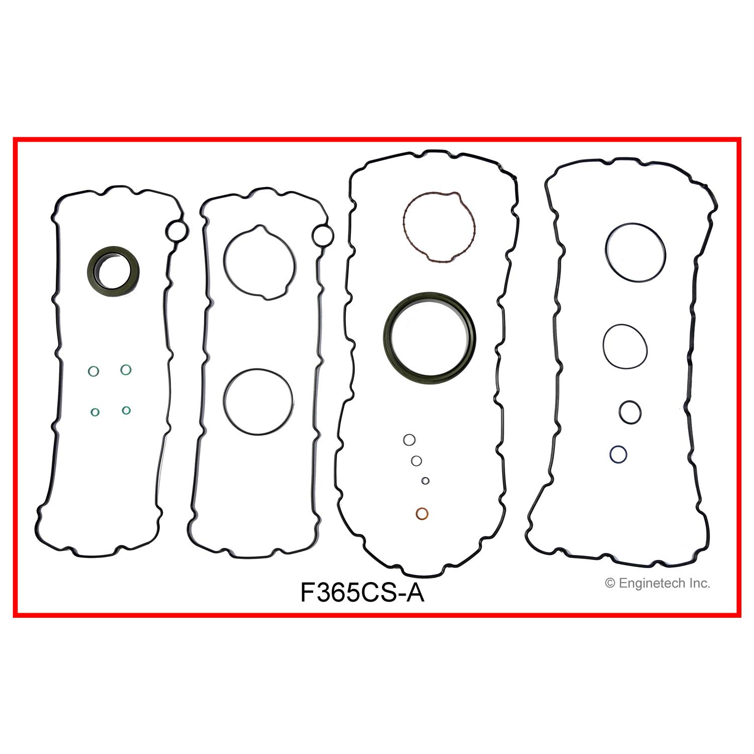 Enginetech F365CS-A Gasket Set - Lower