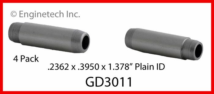 Enginetech GD3011 Valve Guides - Set of 4