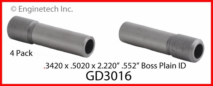 Enginetech GD3016 Valve Guides - Set of 4