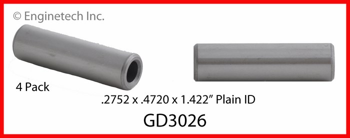 Enginetech GD3026 Valve Guides - Set of 4
