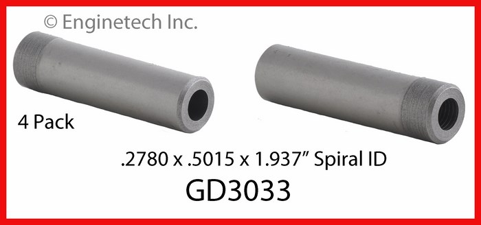 Enginetech GD3033 Valve Guides - Set of 4
