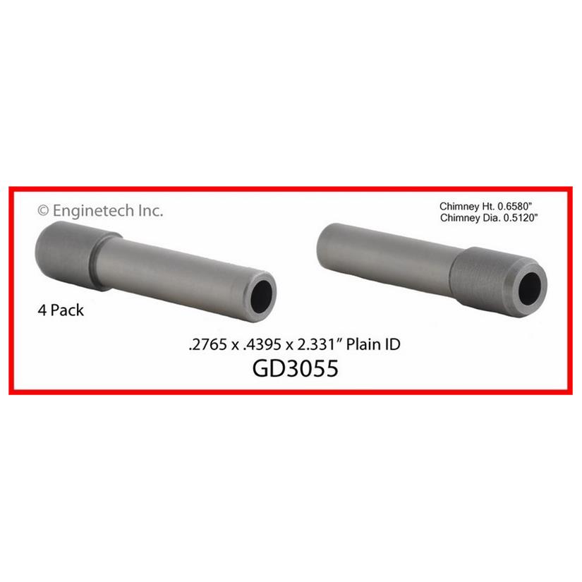 Enginetech GD3055 Valve Guides - Set of 4