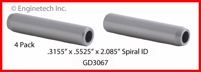 Enginetech GD3067 Valve Guides - Set of 4