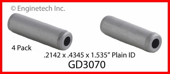 Enginetech GD3070 Valve Guides - Set of 4