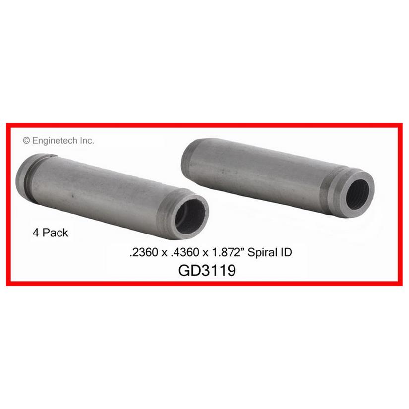 Enginetech GD3119 Valve Guides - Set of 4
