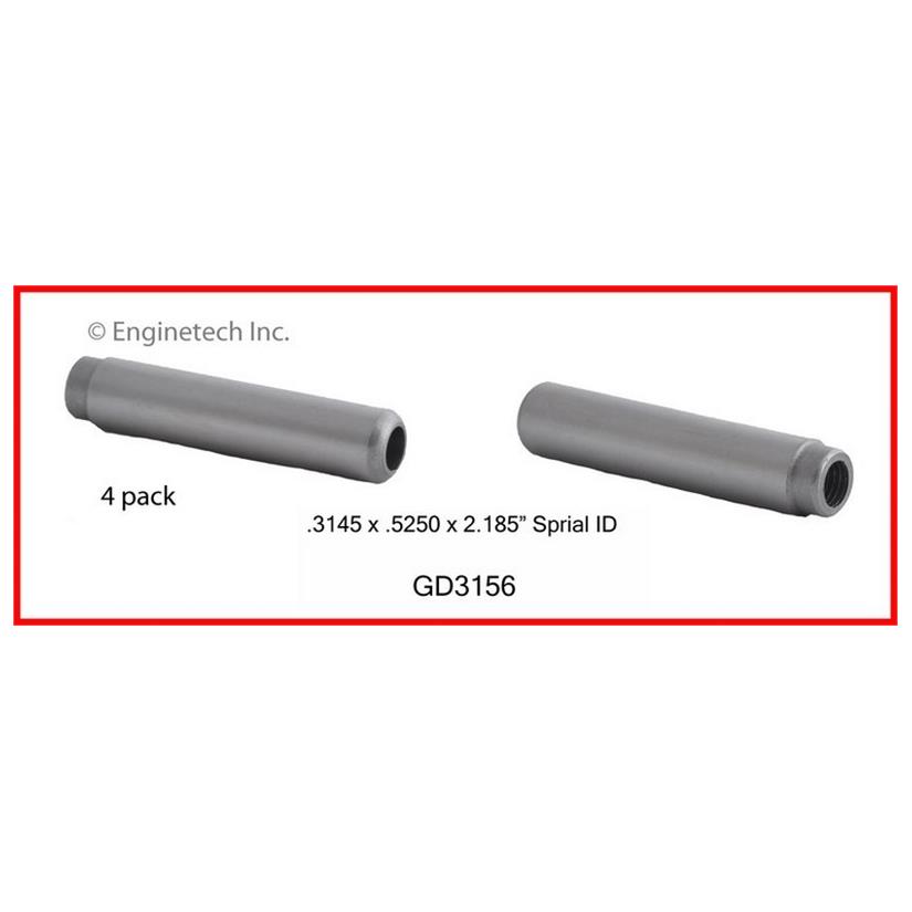 Enginetech GD3156 Valve Guides - Set of 4