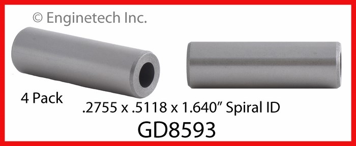 Enginetech GD8593 Valve Guides - Set of 4
