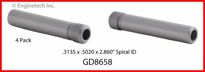 Enginetech GD8658 Valve Guides - Set of 4