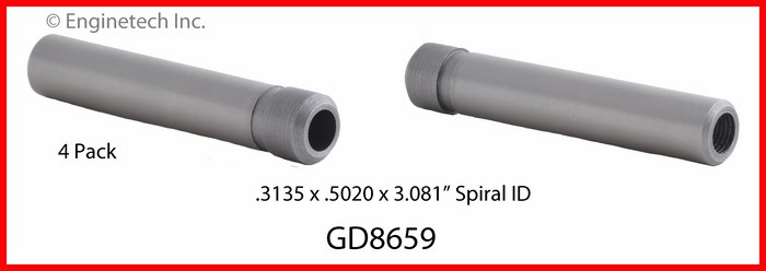 Enginetech GD8659 Valve Guides - Set of 4