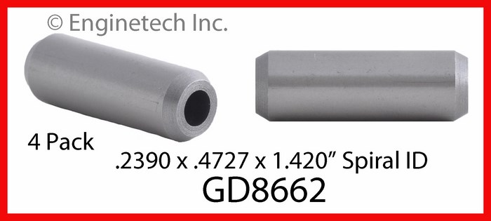 Enginetech GD8662 Valve Guides - Set of 4