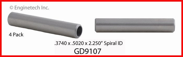 Enginetech GD9107 Valve Guides - Set of 4
