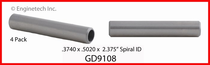 Enginetech GD9108 Valve Guides - Set of 4