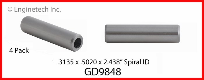 Enginetech GD9848 Valve Guides