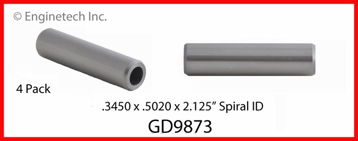 Enginetech GD9873 Valve Guides - Set of 4