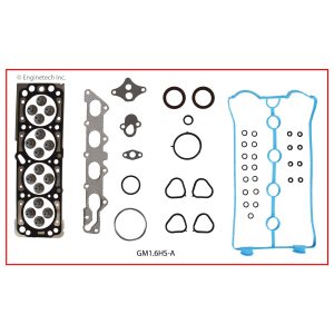 Enginetech GM1.6K-1 Gasket Set - Full