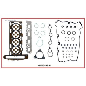 Enginetech GM134K-8 Gasket Set - Full