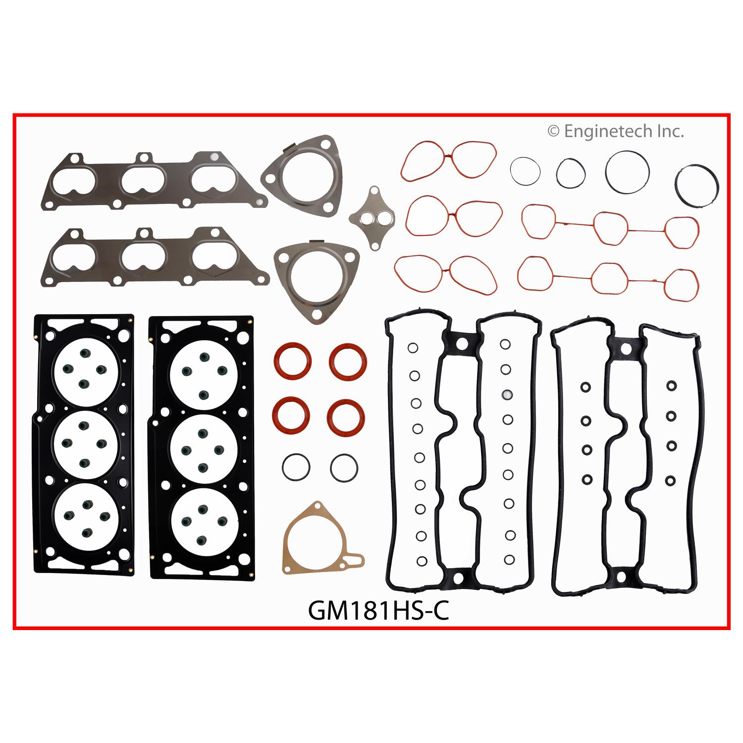 Enginetech GM181HS-C Gasket Set - Head