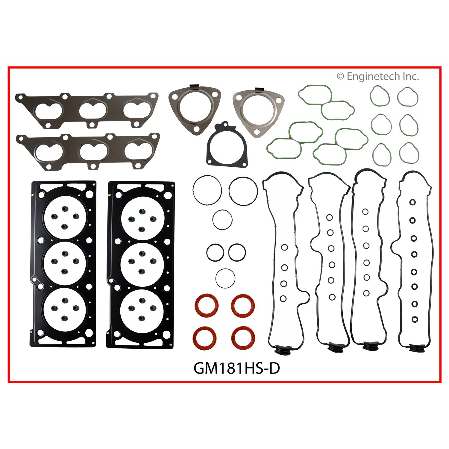 Enginetech GM181HS-D Gasket Set - Head