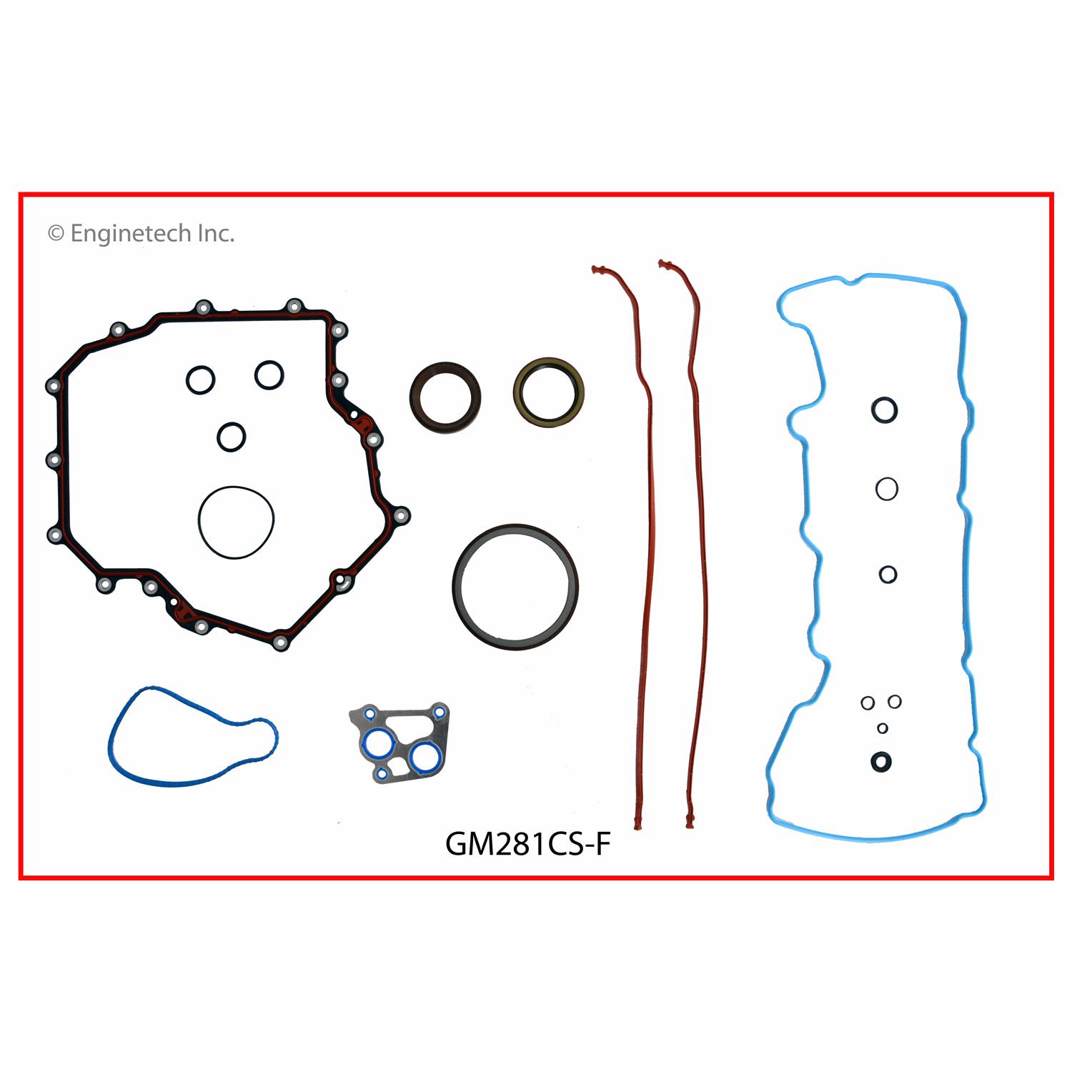 Enginetech GM281CS-F Gasket Set - Lower