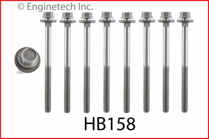 Enginetech HB158 Head Bolt Set