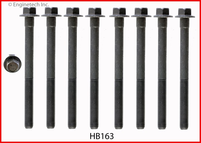 Enginetech HB163 Head Bolt Set