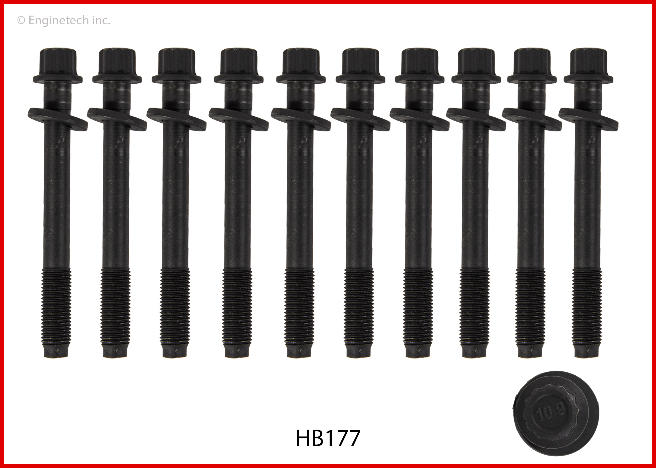 Enginetech HB177 Head Bolt Set