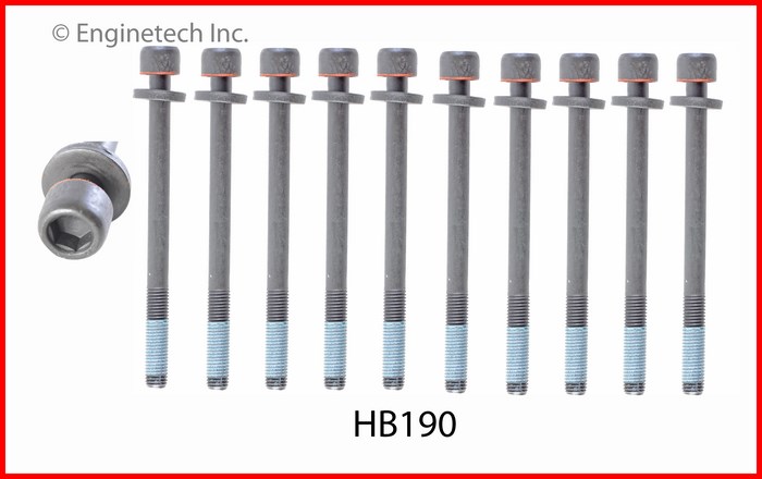 Enginetech HB190 Head Bolt Set