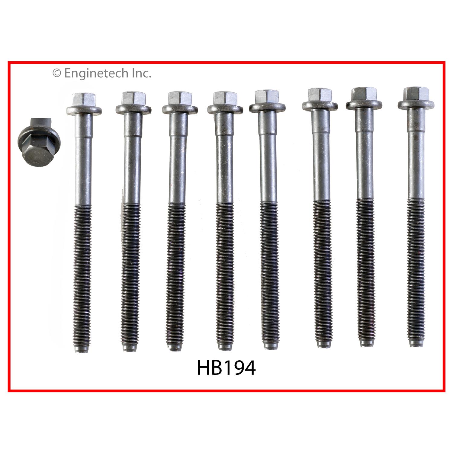 Enginetech HB194 Head Bolt Set
